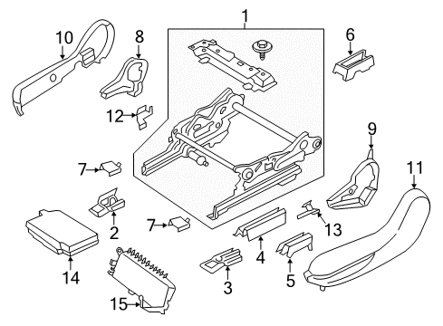 2020 Lincoln Continental Tracks & Components Diagram 1