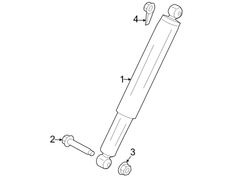 2024 Ford F-250 Super Duty Shocks & Components - Rear Diagram