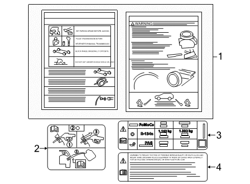 2019 Ford Police Interceptor Utility Information Labels Diagram