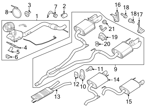 2024 Ford Mustang MUFFLER ASY Diagram for PR3Z-5230-V