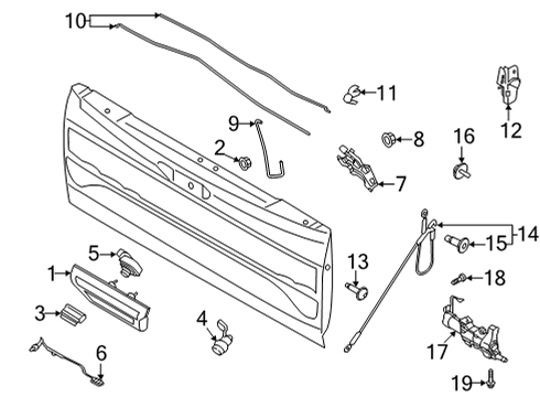 2021 Ford F-150 Tail Gate Diagram 2