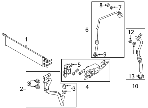 2022 Ford Escape Oil Cooler Diagram 1