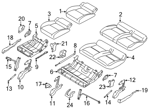 1994 Ford Thunderbird Hook Assembly Diagram for DT1Z-1763194-A