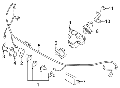 2019 Ford Police Interceptor Utility Controls - Instruments & Gauges Diagram 1