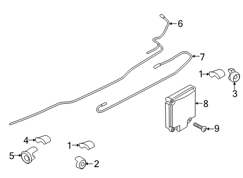 2023 Ford Transit Parking Aid Diagram 6