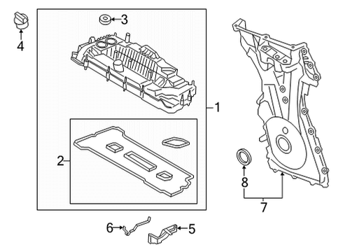 2023 Ford Maverick Valve & Timing Covers Diagram 1