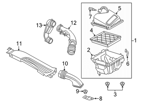 2023 Ford Maverick Filters Diagram 1