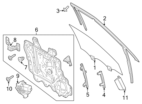 2020 Lincoln Aviator RETAINER Diagram for LC5Z-78222A00-D