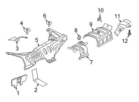 2023 Lincoln Navigator Heat Shields Diagram