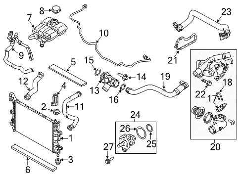 2018 Ford Focus SENSOR - EXHAUST GAS - OXYGEN Diagram for F1FZ-9G444-H