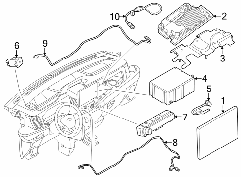 2022 Ford E-Transit UNIT - CENTRAL PROCESSING Diagram for NU5Z-14G371-BS