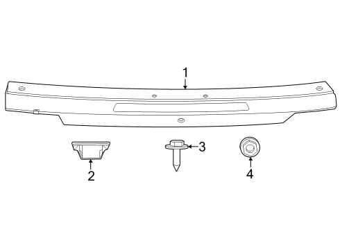 2024 Ford Mustang Exterior Trim - Trunk Diagram 4