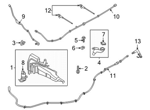 2023 Ford Bronco Sport Wipers Diagram 2