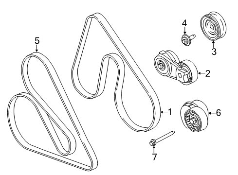 2020 Ford F-150 Belts & Pulleys Diagram 6