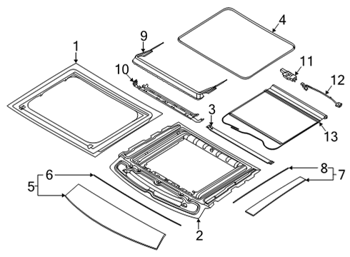 2021 Ford Bronco Sport Sunroof Diagram