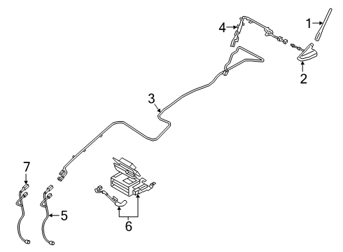 2022 Ford Ranger Antenna & Radio Diagram 1