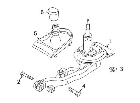 2020 Ford Mustang Gear Shift Control Diagram 1