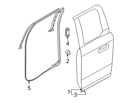 2020 Ford F-250 Super Duty Rear Door Diagram 2