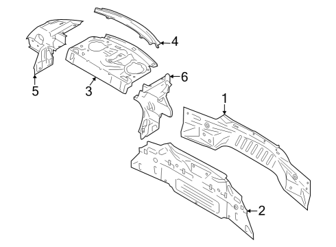 2024 Ford Mustang Rear Body Diagram 2