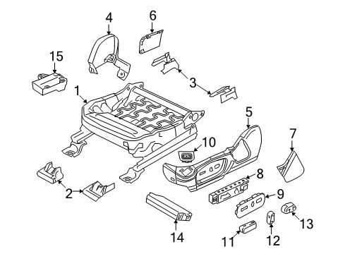 2019 Ford Police Interceptor Sedan Tracks & Components Diagram 1