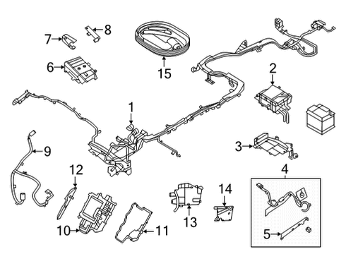 2022 Lincoln Corsair COVER - MODULE Diagram for LX6Z-10A687-B