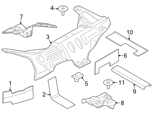 2020 Ford F-150 Heat Shields Diagram 2