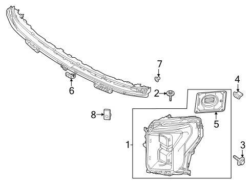 2023 Ford F-150 Lightning NUT Diagram for -W712232-S450B