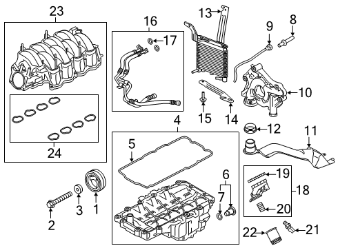 1987 Mercury Topaz ADAPTOR - OIL FILTER Diagram for KR3Z-6881-E