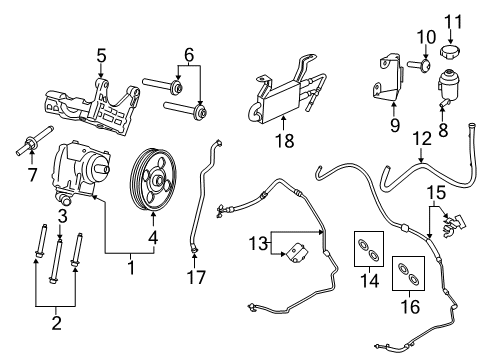 2023 Ford Transit P/S Pump & Hoses Diagram