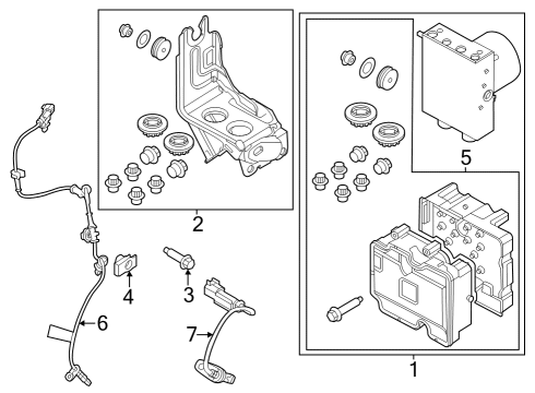 2023 Ford Bronco Anti-Lock Brakes Diagram 1