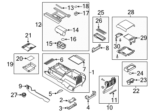 2021 Ford Expedition ARMREST ASY - CONSOLE Diagram for KL3Z-1506024-BF