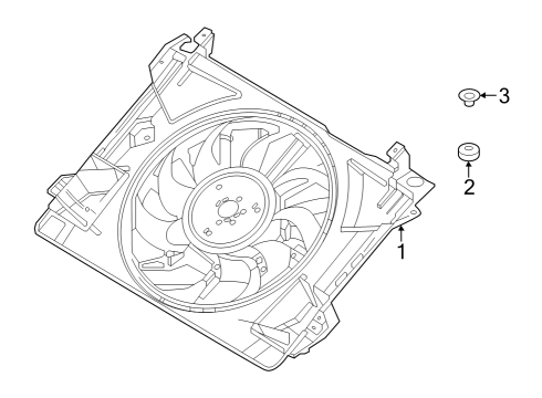 2023 Ford F-150 Lightning Cooling Fan Diagram