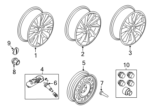 2020 Lincoln Corsair Wheels Diagram 2