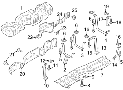 2024 Ford F-250 Super Duty Fuel System Components Diagram 8