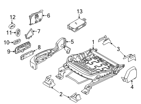 2019 Ford Police Interceptor Sedan Power Seats Diagram 2