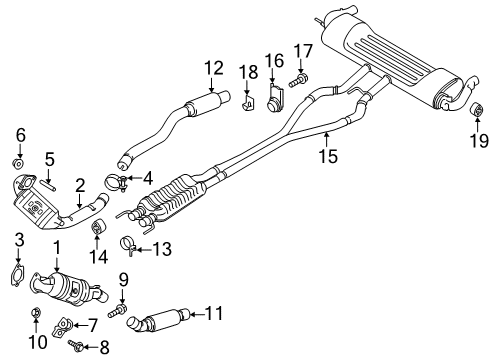 2020 Lincoln MKZ Exhaust Components Diagram 3