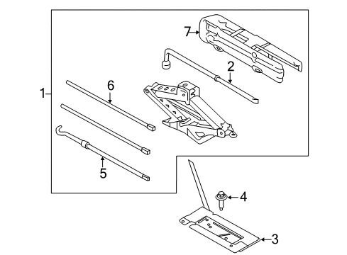 2020 Ford F-150 Jack & Components Diagram 3