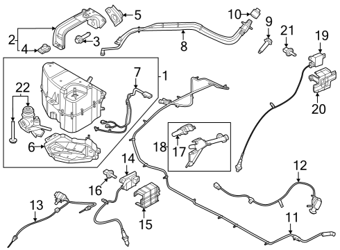 2023 Ford F-250 Super Duty WIRE ASY - FUEL SENDER Diagram for PC3Z-14407-AA