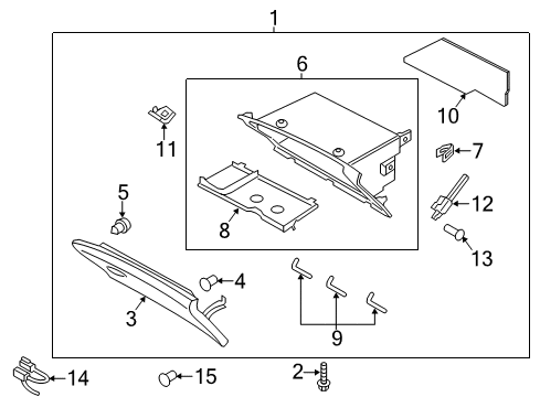 2020 Lincoln MKZ Glove Box Diagram