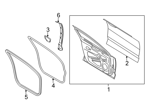 2020 Lincoln MKZ Front Door Diagram