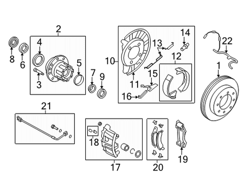 2023 Ford E-350/E-350 Super Duty Brake Components Diagram 2