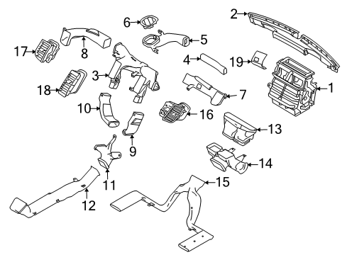 2019 Ford Police Interceptor Sedan Ducts Diagram