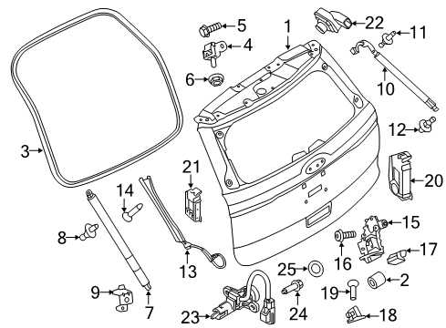 2019 Ford Police Interceptor Utility Lift Gate Diagram