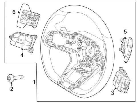 2024 Ford Mustang SWITCH - GEARSHIFT SELECTOR Diagram for PR3Z-3F885-AA