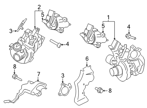 2021 Ford F-150 Turbocharger & Components Diagram 4