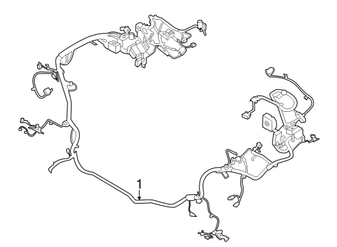 2022 Ford F-150 Lightning WIRE ASY Diagram for PL3Z-12A581-HL