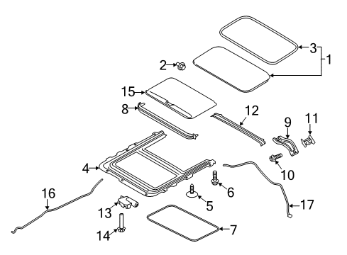 2020 Ford EcoSport Sunroof Diagram