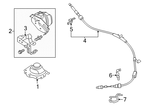 2020 Ford Police Responder Hybrid Shifter Housing Diagram