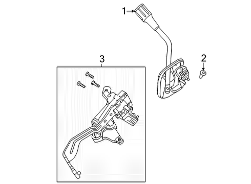 2020 Ford Police Interceptor Utility Shifter Housing Diagram