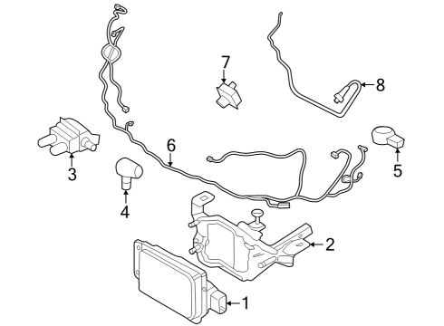 2023 Lincoln Corsair Parking Aid Diagram 3